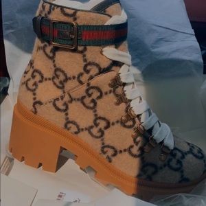 Wool Monogrammed Gucci Boots